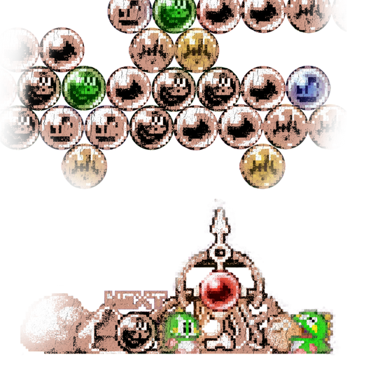 Puzzle Bobble 90s Vintage Faded Oversized T-Shirt